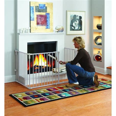 Clean up spills. . Babyproof fireplace